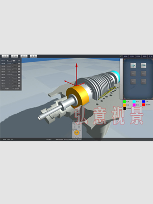 汽輪機組態(tài)三維可視化監(jiān)測軟件
